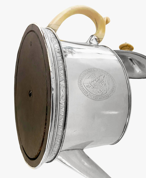 Hester Bateman Georgian Silver Teapot and stand London 1788