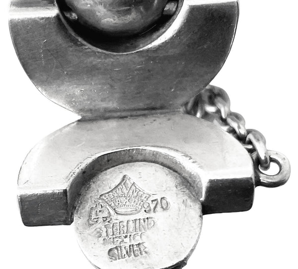 Antoñio Pineda 970 std Silver Mid Century Modernist Bracelet C.1970