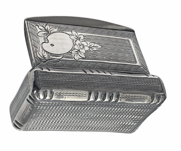 Antique French Silver Artist Palette Box Paris C.1890 Adolphe Frontin