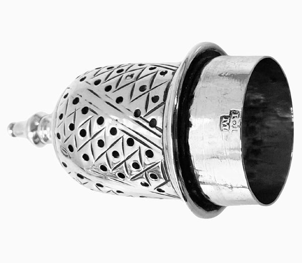 Georgian Silver Pepper Caster London 1768 Jabez Daniell and James Minz.