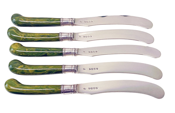 English Antique Silver dessert lunch fruit set London 1878 Geo Adams