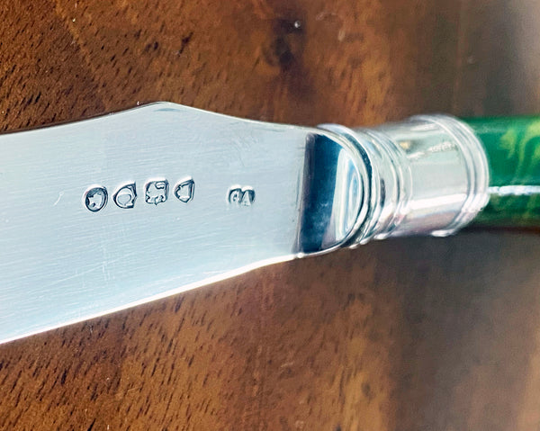 English Antique Silver dessert lunch fruit set London 1878 Geo Adams