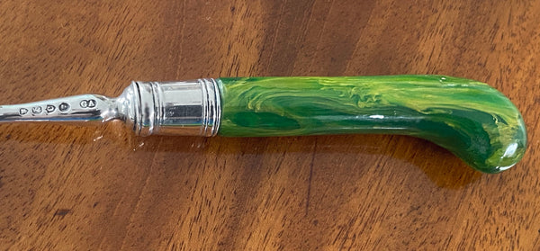 English Antique Silver dessert lunch fruit set London 1878 Geo Adams