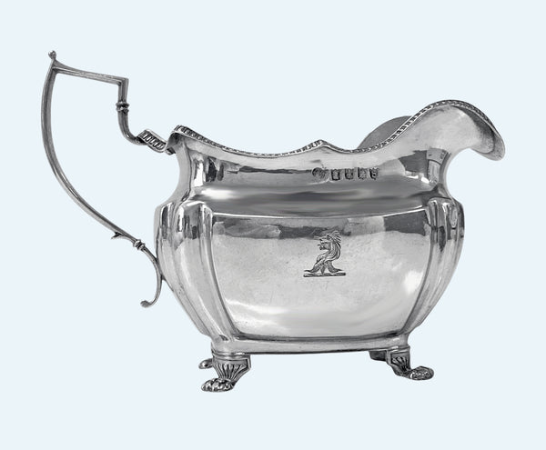 Antique Irish Georgian Sterling Silver Jug, Dublin 1814, Richard Sawyer.
