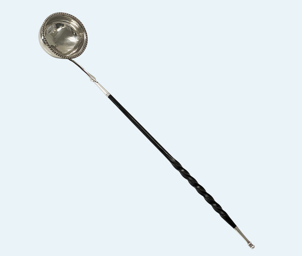 Georgian Silver Punch or Toddy Ladle London 1826 Mary Ann &amp; Charles Reilly.