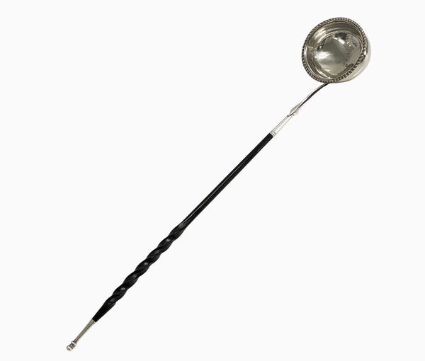 Georgian Silver Punch or Toddy Ladle London 1826 Mary Ann &amp; Charles Reilly.
