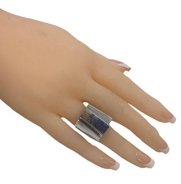 1970’s Sodalite and Sterling Ring.