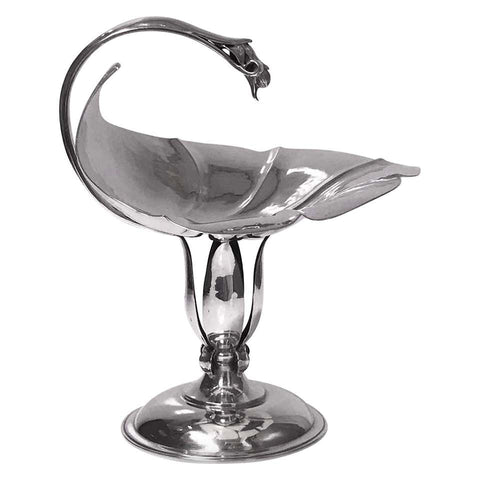 Carl Paul Petersen Sterling Silver Large Compote, Montreal, circa 1940