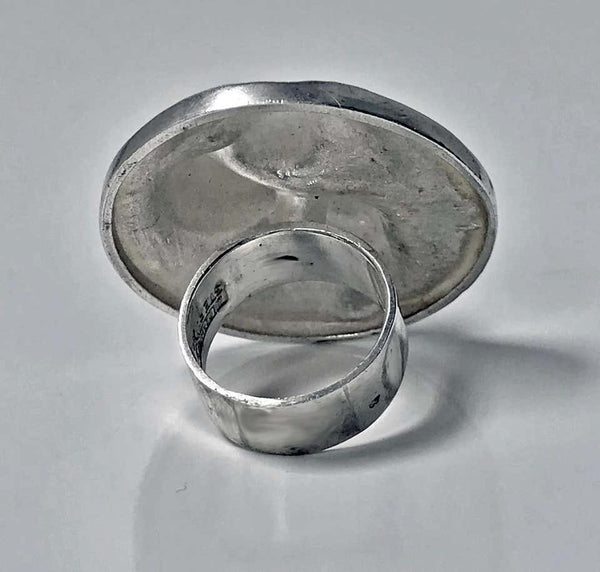 Modernist Lapponia Bjorn Weckstrom Sterling Ring, 1971