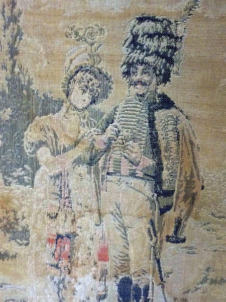 Pair of French or Flemish Tapestries, Signed P. Groller 99, France, circa 1899