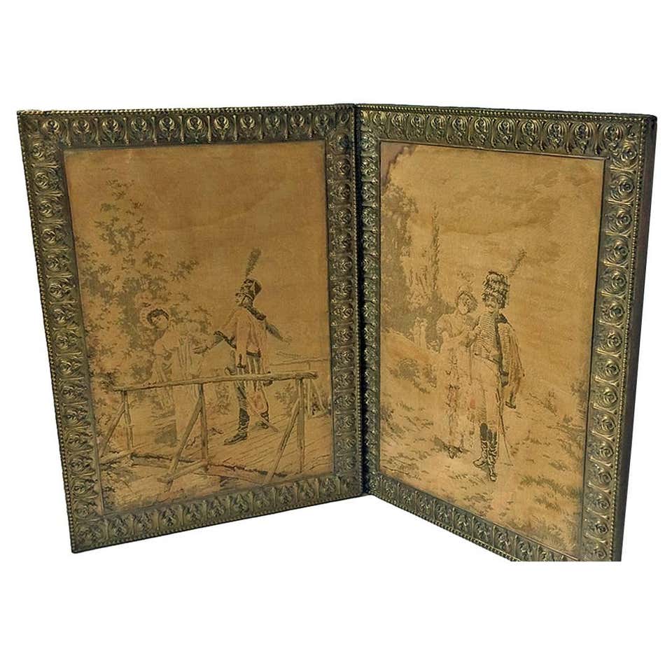 Pair of French or Flemish Tapestries, Signed P. Groller 99, France, circa 1899