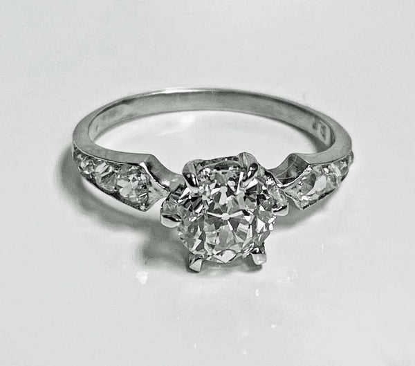 Antique Platinum Diamond Ring, circa 1910