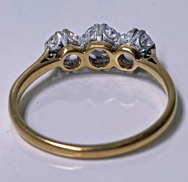 Antique 18K Platinum Diamond Ring, C.1920