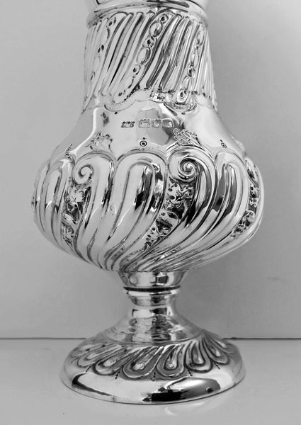 Large antique Silver Sugar Caster, London 1899, William Gibson