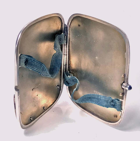 Erotic Sterling Enamel Cigarette Case, London, 1904