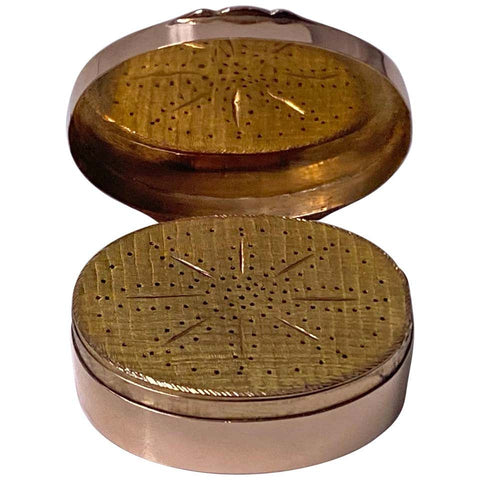 Georgian Gold Vinaigrette, circa 1800