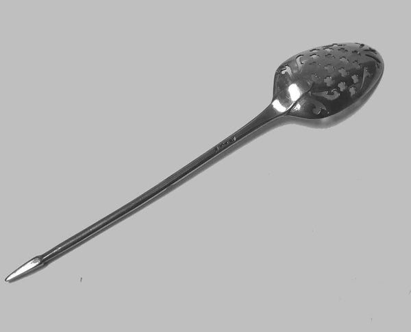 Georgian English Sterling Silver Mote Spoon, English, circa 1740
