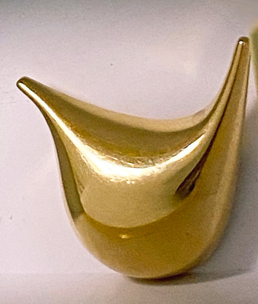 Georg Jensen 18K Gold Brooch designed by Nanna Ditzel post 1945