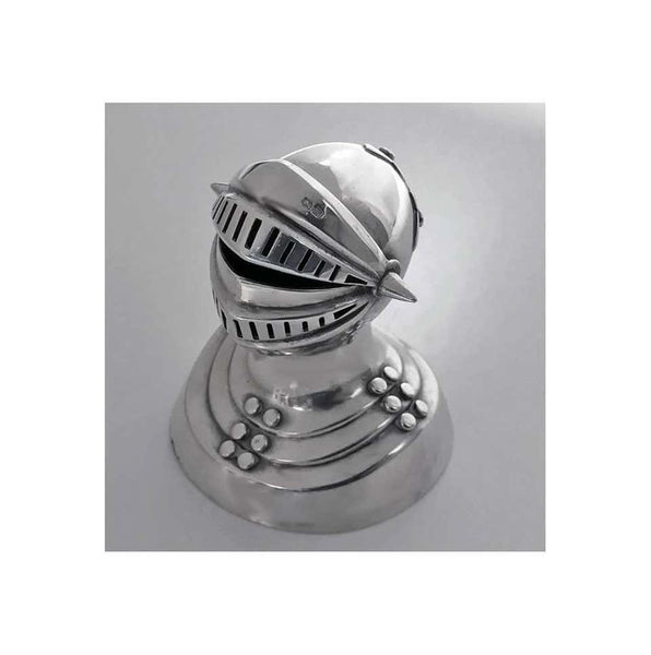 Novelty Silver Pepper Caster of a Knight in Armour, Chester, 1908