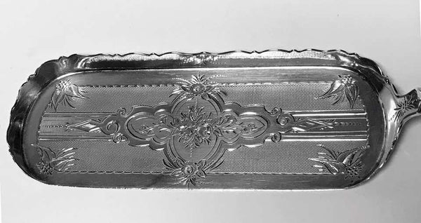 William Gale American Sterling Silver Crumber Scoop Slice, C.1860