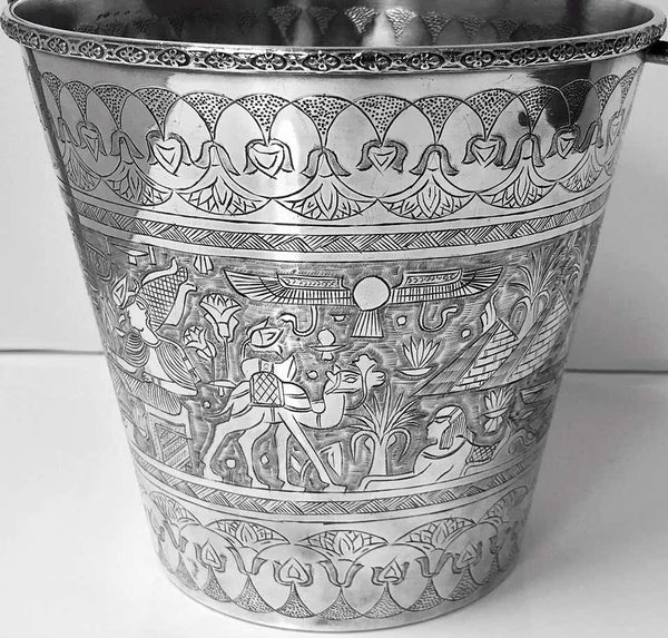 Egyptian Silver Wine Bucket, circa 1920