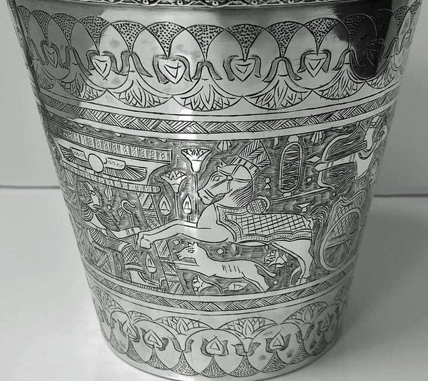 Egyptian Silver Wine Bucket, circa 1920