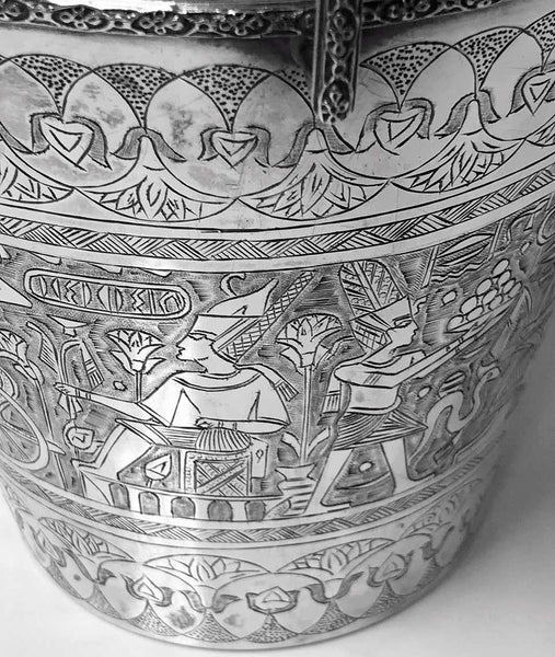 Egyptian Silver Wine Bucket, circa 1920