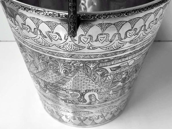 Egyptian Silver Wine Bucket, circa 1920