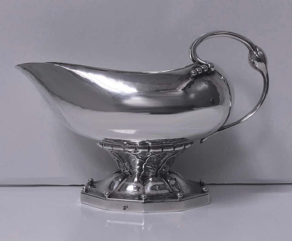 Georg Jensen Cream Sauceboat, 1915-1930 Mark, Rare Design No 181