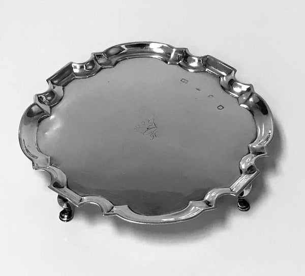 Georgian Silver Salver London 1732 Richard Burcombe