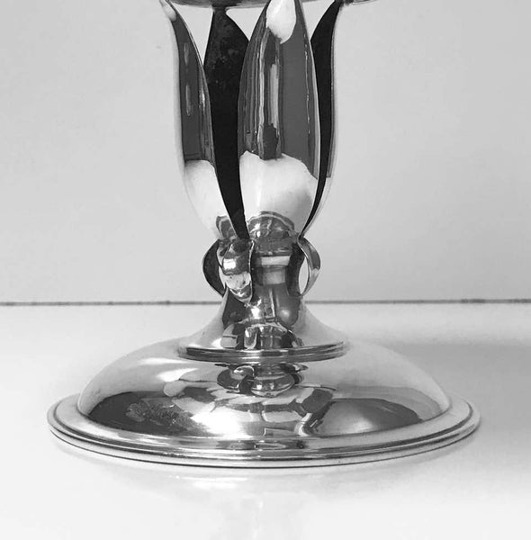 Carl Paul Petersen Sterling Silver Large Compote, Montreal, circa 1940