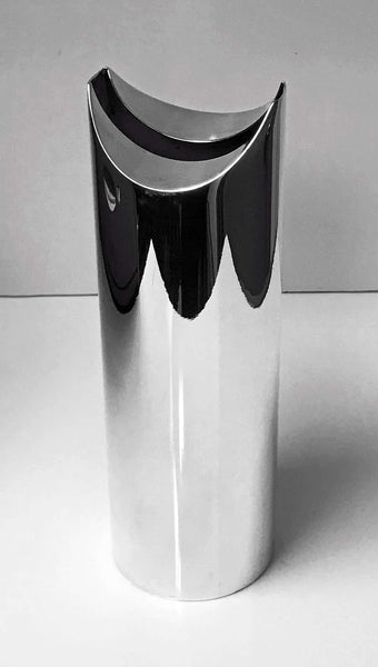 Lino Sabattini Italy circa 1970 Silvered Metal Vase