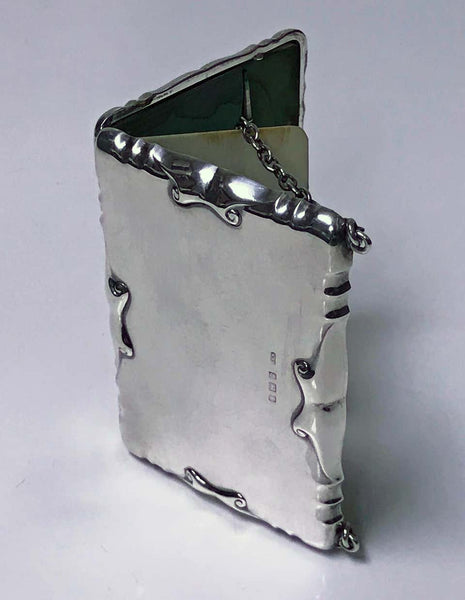 Antique Silver Card Case Aide Memoire Purse Birmingham 1908 William Haseler