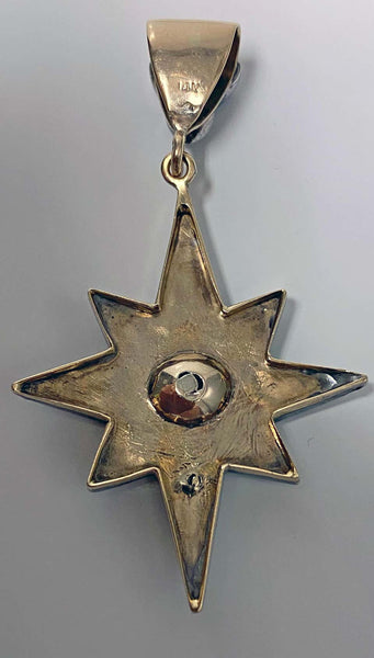 Diamond Star Sunburst Pendant, circa 1900