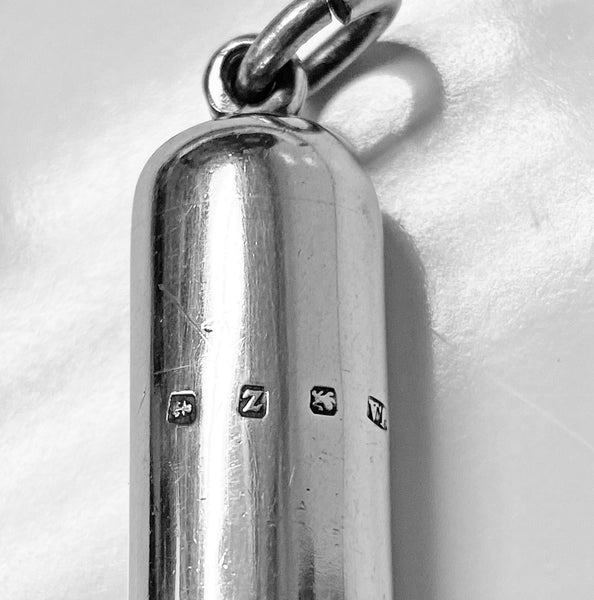 Rare Antique Silver Whistle, Birmingham 1899 Joseph Adelman.