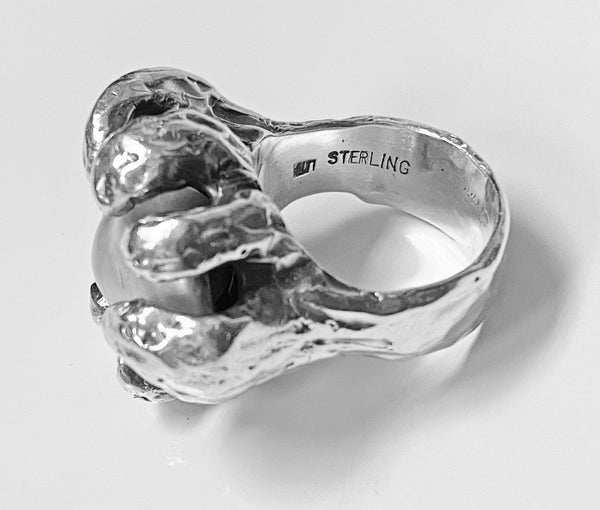 Walter Schluep Sterling Silver Pearl Ring