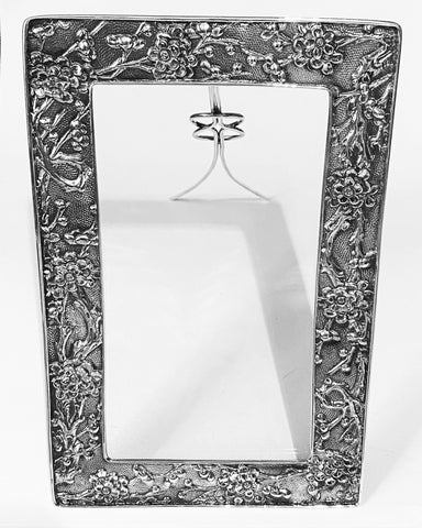 Chinese Export Silver Photograph Frame Wang Hing C.1890