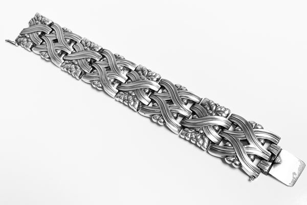 Georg Jensen Sterling rare Harald Nielsen design Bracelet 1933-1944