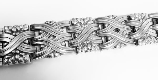 Georg Jensen Sterling rare Harald Nielsen design Bracelet 1933-1944