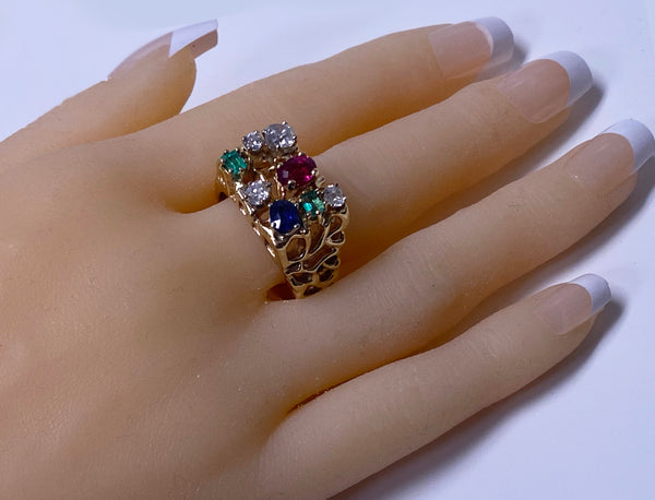 1960’s Gentleman's Gold and Gemstone Ring
