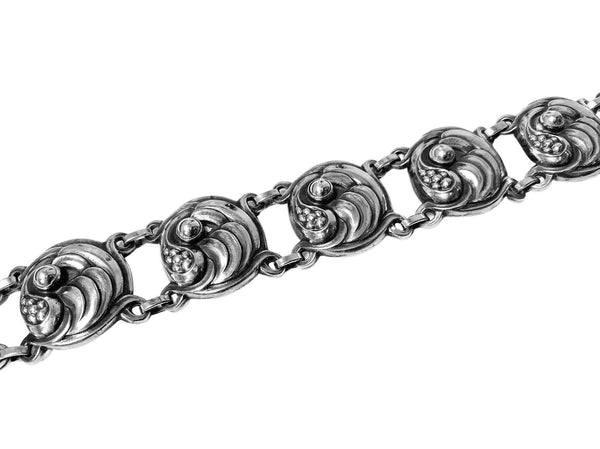 Georg Jensen Sterling Silver Link Bracelet, No.19, Denmark 1933-44