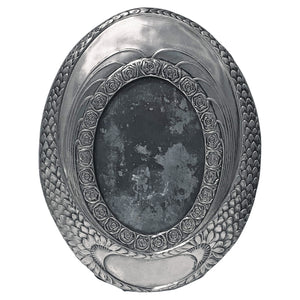 WMF large pewter oval photograph frame C.1910.