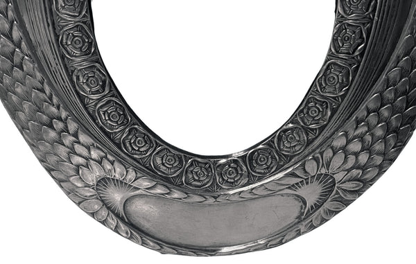 WMF large pewter oval photograph frame C.1910.