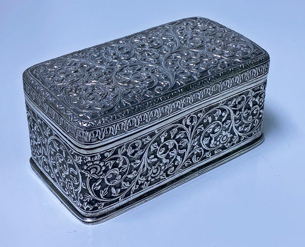 Large Kutch Silver Box India C.1880