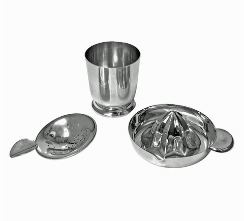 Art Deco Christofle solid Silver Cocktail Bar Set C.1930