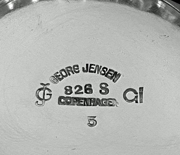 Important Georg Jensen early mark Antique Silver pitcher Denmark 1909-14