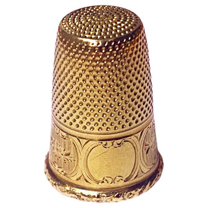 Antique French 18K gold Thimble C. 1890