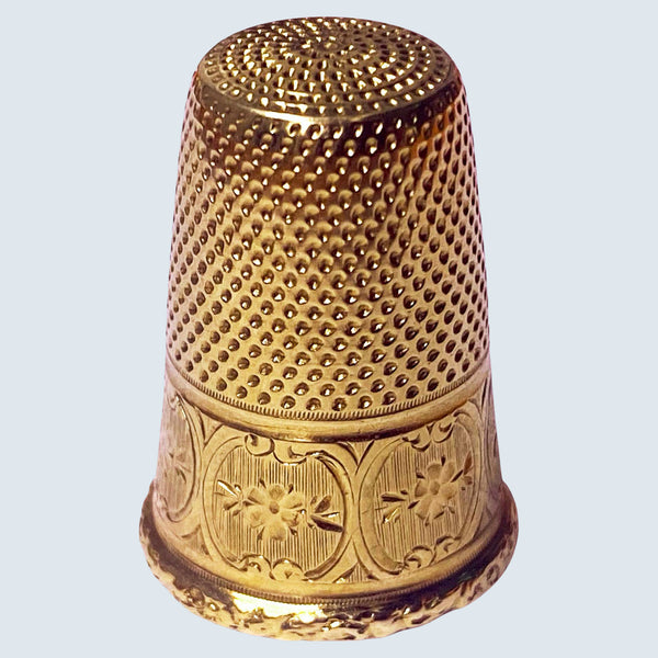 Antique French 18K gold Thimble C. 1890