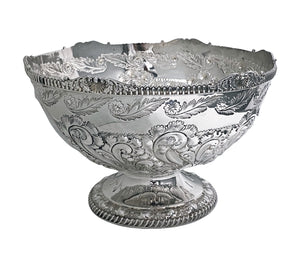 Antique English large Sterling Silver Bowl Sheffield 1895 Atkin Bros