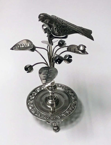 Antique Silver Toothpick Holder, Rio De Janeiro, Brazil, circa 1850